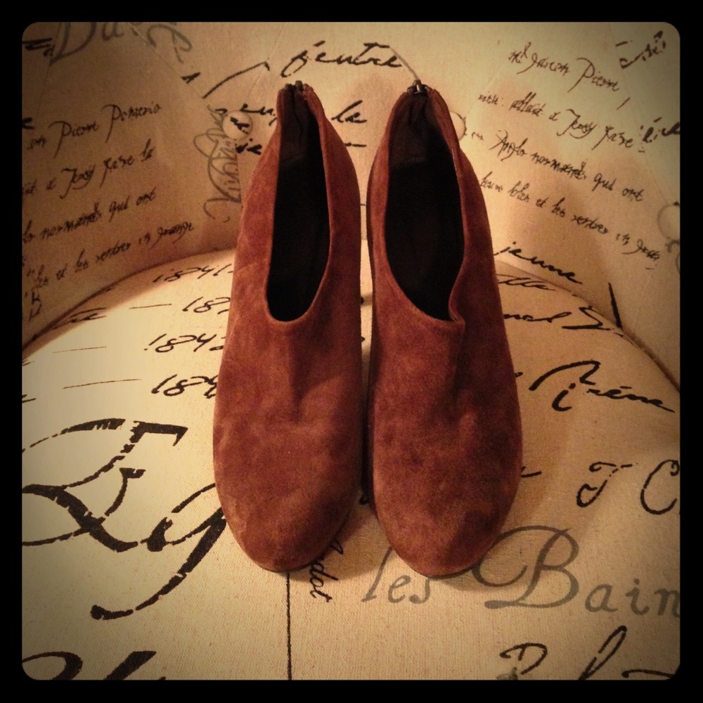 JCrew Brown Heel Booties 7 1/2
